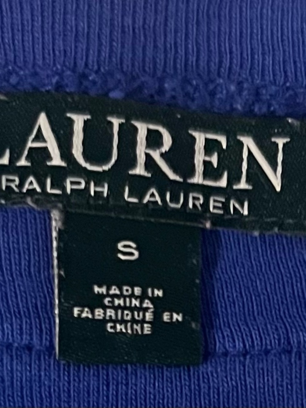 RALPH LAUREN Blue Knit Top Sz S ORIG $124+! DESIGNER DEAL!
